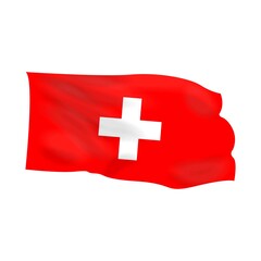 National switzerland flag vector image