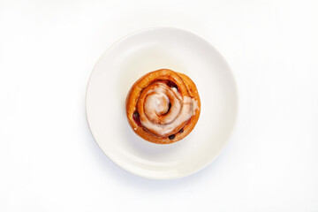 Isolated Pastry With Cream