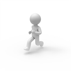 3d man running