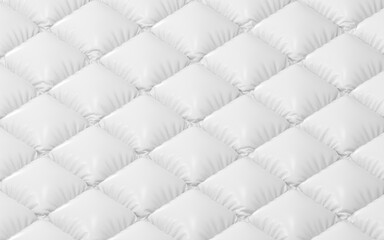 A white cushion of air, 3d rendering.
