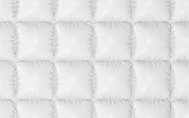 A white cushion of air, 3d rendering.