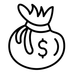 Money and dollars icon set