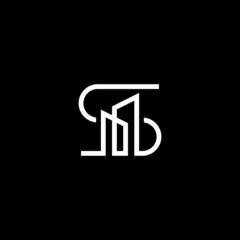 initial letter s house logo design. minimal vector graphic alphabet template. home construction apartment real estate symbol icon.