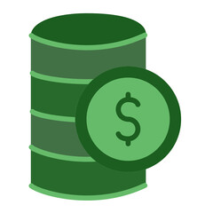 Money and dollars icon set