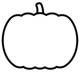 カボチャのモノクロフレーム