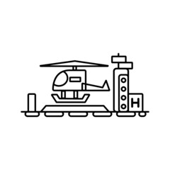 helicopter station icon