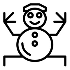 winter icon outline