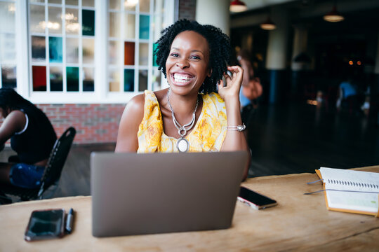 Professional and confident businesswoman, African American 