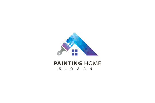 Home painting colorful logo