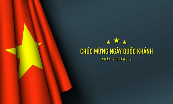 Vietnam National Day Background Design Template.