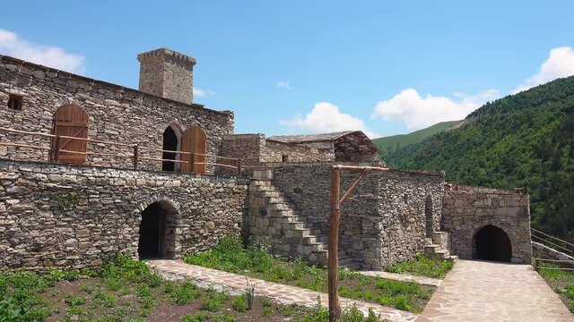 Restored Medieval Village of Khoy in Chechen Republic, Russia