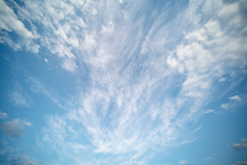 Naklejka na ściany i meble Blue Skies and white clouds