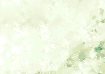 Fototapeta premium 幻想的な黄緑の水彩のテクスチャ背景