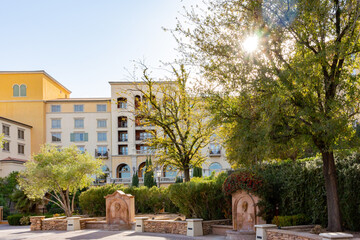 Sunny view of the Lake Las Vegas