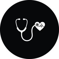 Stethoscope icon design graphic vector