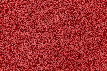 Fototapeta premium Red plastic doormat texture and background seamless