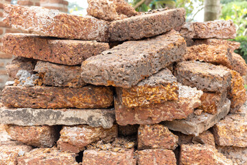 The old orange bricks that were brought together