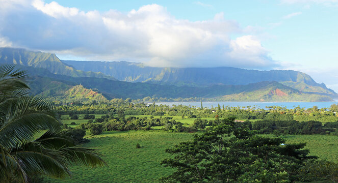 Landscape on Hanalei Bay, Hawaii
