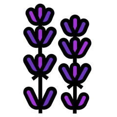 lavender line icon