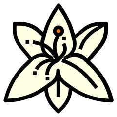 lily line icon