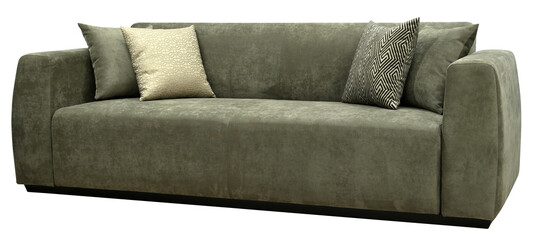 Sofa isolated on white background. Including clipping path