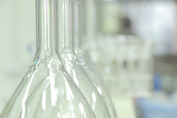 laboratory equipment glassware for background