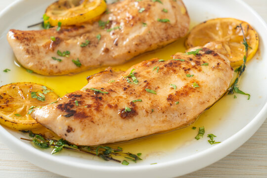 Grilled Chicken With Butter, Lemon And Garlic