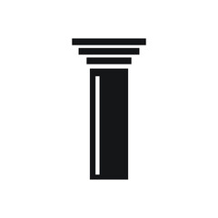 Pillar icon design isolated on white background vector illustration