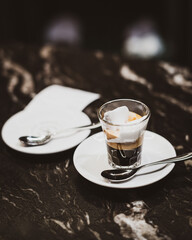 cup of coffee on a table