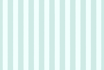 手描きタッチのストライプ背景素材【ヨコ・水色】