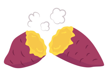 食事★スイーツイラスト　焼き芋