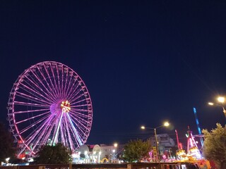ferris wheel at night