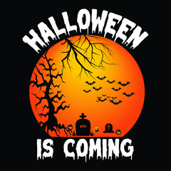 Halloween T-shirt Design Vector