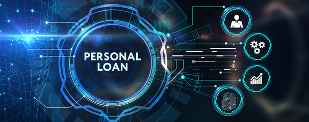 Business, Technology, Internet and network concept. Loan personal finance.