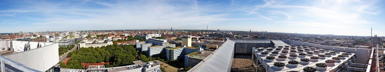 Fototapeta na wymiar Skyline München Panorama