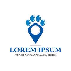 pet map logo , pets care logo