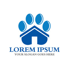 pet house logo , pets care logo