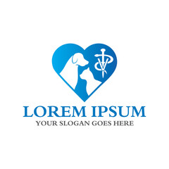 Obraz premium pets care logo , veterinary logo