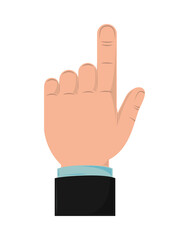 hand businessman pointing