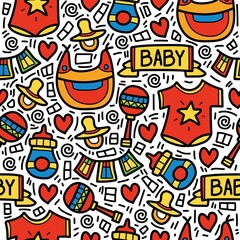 baby pattern designs illustration for clothing, wallpapers, backgrounds, posters, books, banners and more