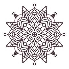 Ethnic Mandala Round Ornament Pattern