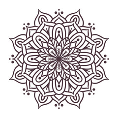 Ethnic Mandala Round Ornament Pattern