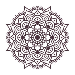 Ethnic Mandala Round Ornament Pattern