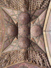 Shiraz, Iran - July 1, 2021: cityscape photo in the street of Shiraz city
