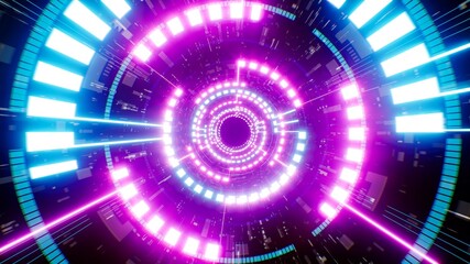 Cyberpunk Neon Light Disco Background