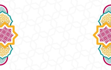 Mawlid al nabi islamic greeting card with arabic calligraphy.