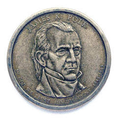 portrait of James Knox Polk (James K. Polk), 11th president of USA - obrazy, fototapety, plakaty