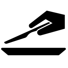 restaurant glyph icon