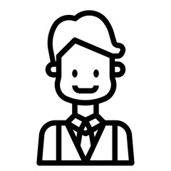 waiter line icon