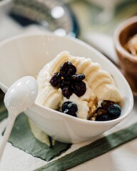 yogurt with muesli and berries